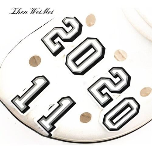 Shoe accessories Bag apparel Digital Model Shoe Charms Shoe Buckles Accessories fit Bands Bracelets JIBZ Kids Party Xmas Gifts