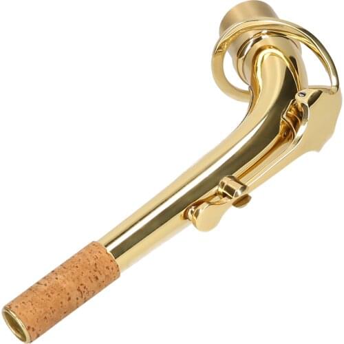 Muslady Alto Saxophone Neck Brass Bend Neck Sax Replacement Part Sax Accessory