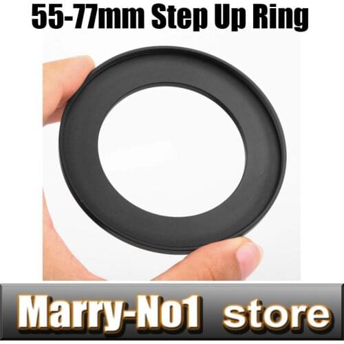 Free shipping Black Step Up Filter Ring Lens Ring 55mm to 77mm 55mm -77mm 55 -77mm