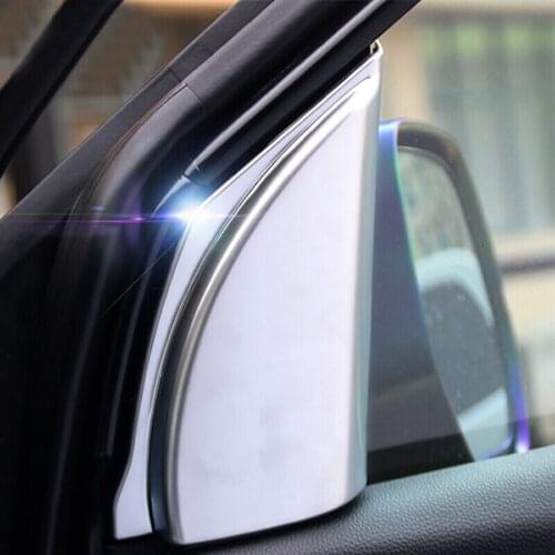 For Honda CRV CR-V accessories 2012 13 14 15 2016 ABS Matte Interior Front Door A pillar Stereo Speaker Ring Cover Trim 2pcs