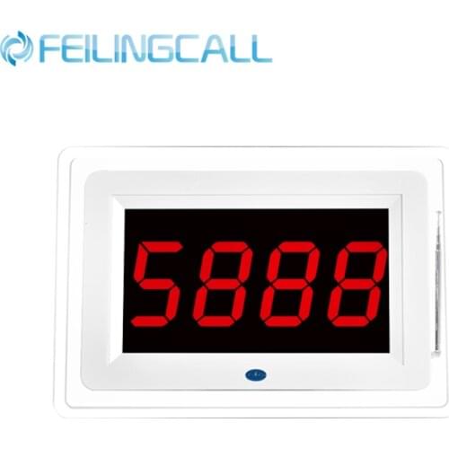 FL-209 Wireless Pager Calling System For 999 Channel Receiver Host Display With Hospital Nursing Restaurant Waiter Table Service