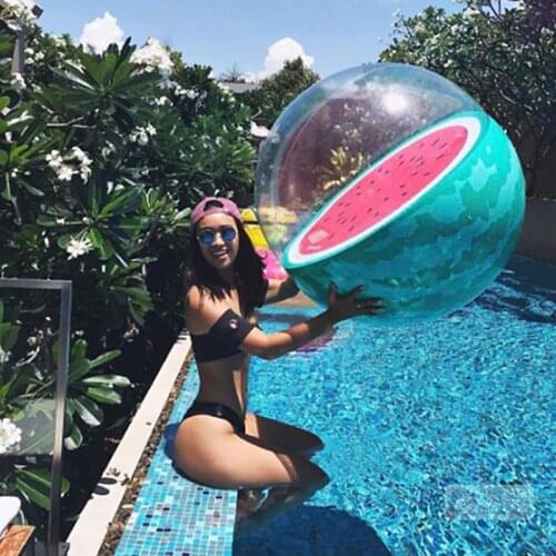 Fruit Ball Inflatable 3D Three-dimensional Fruit Ball Beach Ball Water Toy Lemon Watermelon Swimming Ball Bola De Agua De Frutas