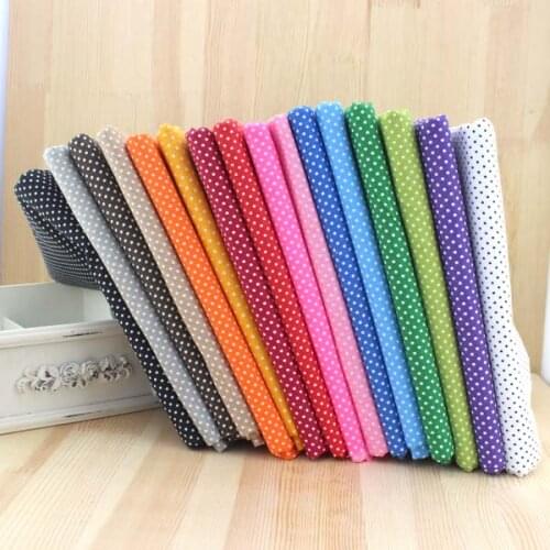 Polka dot cotton knit fabric curtain patchwork tissu apparel sewing & fabric for sewing printing materials textile cloth dolls