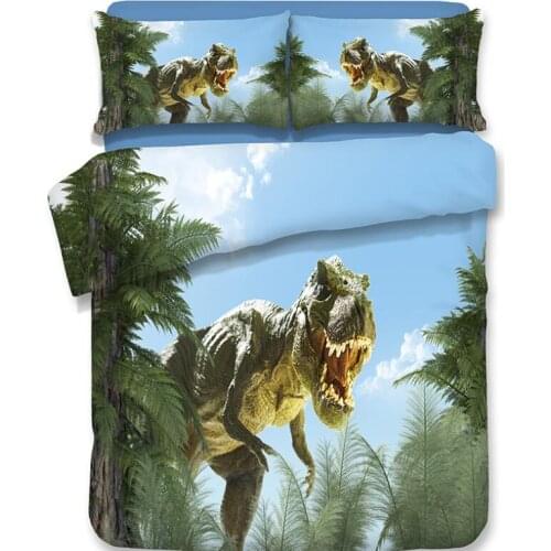 3D Dinosaur Print Bedding Set Duvet Covers Pillowcases NEW Comforter Bedding Sets Bedclothes Bed Linen 04