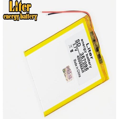 3.7V 4000mah (polymer lithium ion battery) Li-ion battery for tablet pc 7 inch MP3 MP4 [357095]