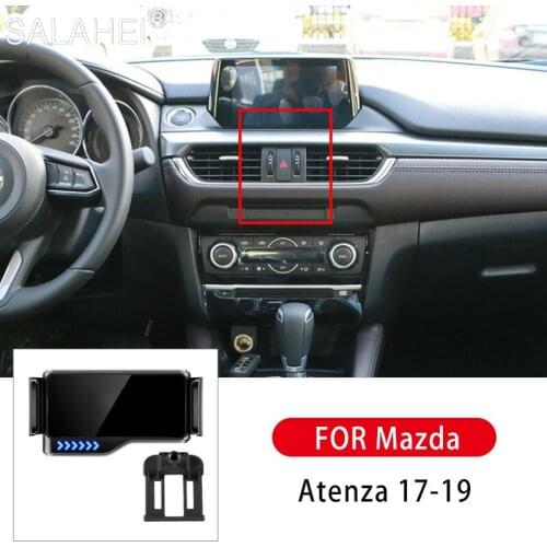 2021 New Car Phone Holder Gravity Car Bracket Air Vent Stand Holder Cell Phone Holder For Mazda Atenza 17-19 Car Goods Bracket