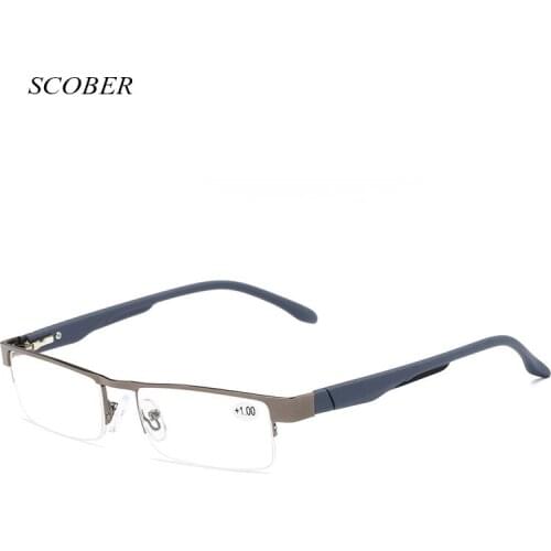 Fashion business reading glasses men Alloy frame Elegant reading glasses women presbyopic eyewear