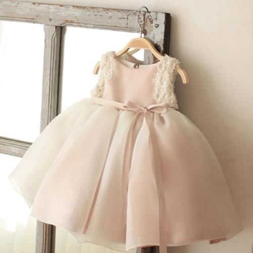 Baby Girl Clothes Summer Sleeveless Christening Gown Dress Birthday Wedding Easter Party Ball Gown Princess Dress Vestidos Y2736