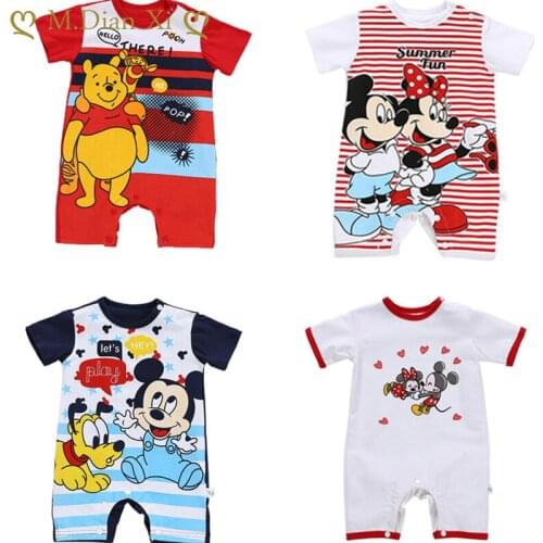 Baby Boys Clothing Cartoon Baby Rompers Kids Clothing Minnie Rompers Ropa De Bebe Infant Jumpsuit Newfashion Boys Baby Clothes