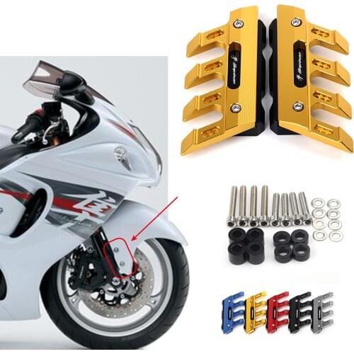 Motorcycle Front Fender Side Protection Guard Mudguard Sliders Lower Fork Protector For Suzuki HAYABUSA GSX1300R CNC Accessories