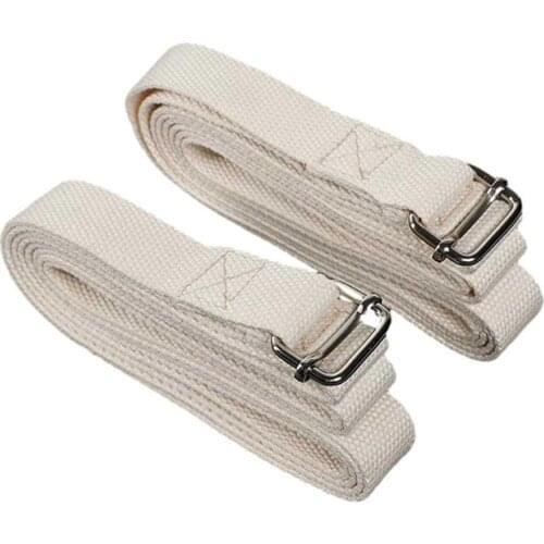 Adjustable Gym Sport Yoga Waist Stretch Strap D-Ring Belt Fitness Waist Leg Resistance Fitness Band Leg Resistance Yoga Belt