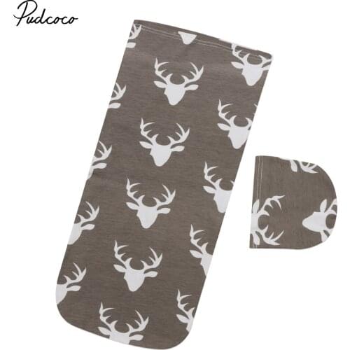 Pudcoco Gray Sleeping Bags Nursery Infant Baby Swaddling Blanket Newborn Baby Unisex Cotton Blend Swaddle Towel Soft Sleepwear