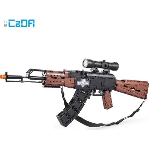 Mould King Double Eagle C61009 Assault Rifle AK47 Toy Gun Childrens Puzzle Assembly Model Building Block Gift