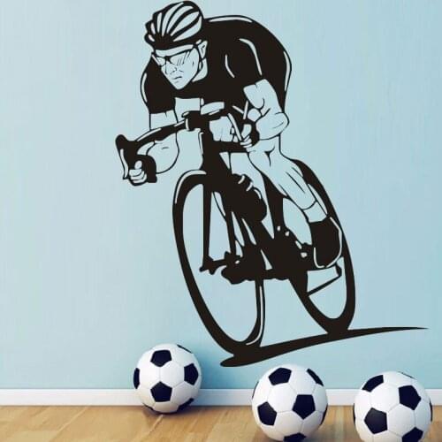 Sport Bike Wall Decals Bicycle Vinyl Art Wall Stickers Home Decor Removable Decoration For Boys Room Custom Color 3YD27