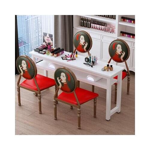 New manicure table single double simple modern manicure table manicure shop table economy manicure table chair set