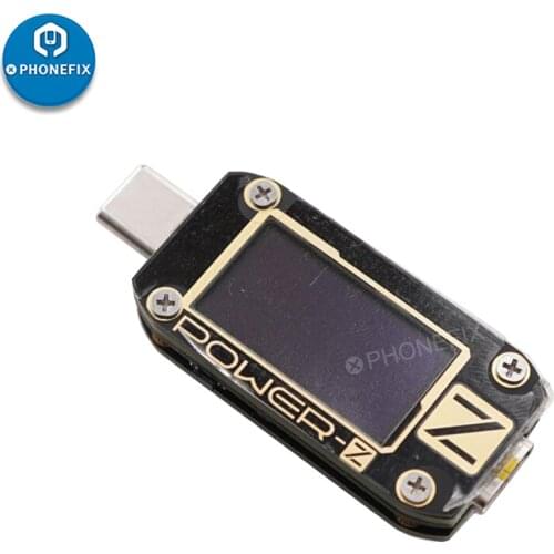 POWER-Z USB Tester Type-c QC 3.0 2.0 Charger PD Digital Voltage Current Ripple Dual Type-C KM001 Volt Meter Power Bank Detector