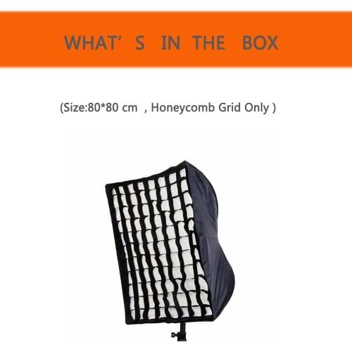 Godox 80x80cm 32"x32" Honeycomb Grid which for Godox S-type 80 x 80cm Softbox Studio Speedlite Flash Softbox (80*80cm Grid Only)