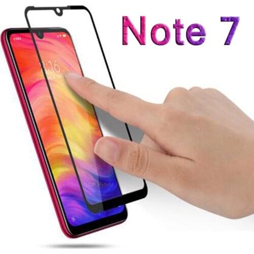 Full Glue Tempered Glass for Xiaomi Redmi Note 7 Screen Protector 9H Protection Protective Glass for Redmi Note 7 Pro Cover Film
