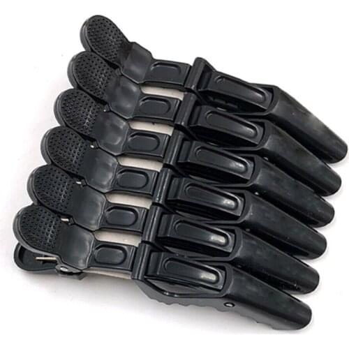 6Pcs/lot Plastic Hair Clip Hairdressing Clamps Claw Hair Section Clips Grip Cutting Barbers for Salon Hair Styling Accessories