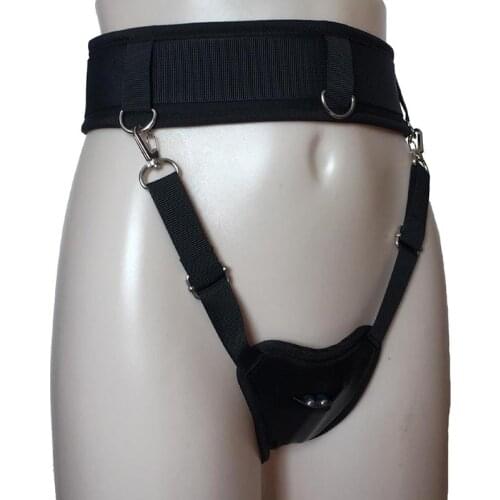 Female Nylon Forced Massaging Waist Harness G-String Underwear for Securing Hidden Bullet Vib Pocket Fetish Lingerie