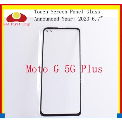 10Pcs/Lot LCD Front Touch Screen Glass Outer Lens For Motorola Moto G 5G Plus XT2075 XT2075-2 Touch Glass Wich OCA Hollow Glue