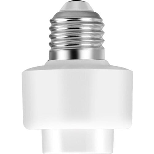 100-240V Multifunction Intelligent Wifi Lamp Holder Samrt Light Holder Bulb Sockets Wall Light Fittings (White)