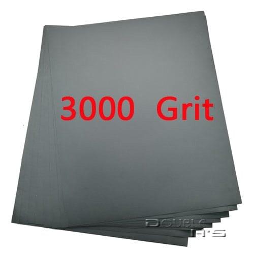 50 sheets / lot 3000 grit Wet and Dry Sandpaper Abrasive Waterproof Paper Sheets