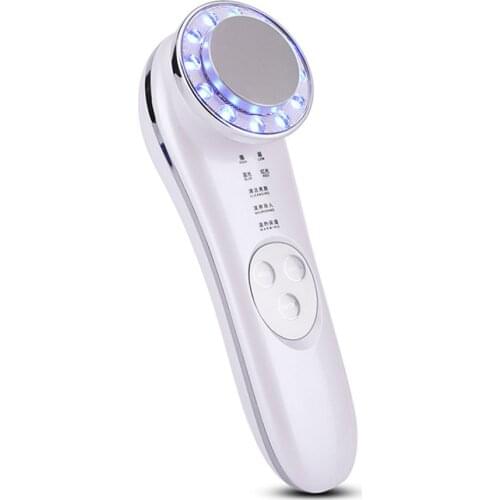 7 In 1 LED Facial Massager Ultrasonic Photon Skin Lifting Wrinkle Remover Anti Aging Tighten Beauty Devices Skin Care Tool