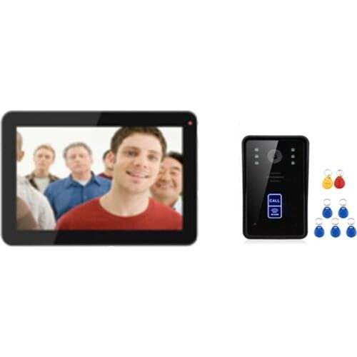 9 Inch 700TVL Touch Screen ID Card Access Control Video Door Phone 906MJID