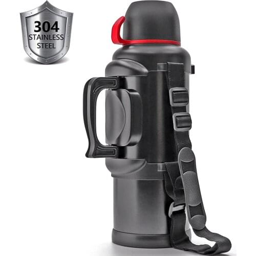 Large Stainless Steel Travel Thermos Bottle for Coffee Tea Water Double Wall Vacuum Insulated, 135Oz, 36 Hour Hot + 48 Hour Cold