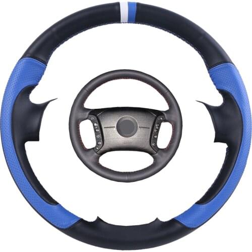 Car Steering Wheel Cover Fiber leather for BMW E46 318i 325i E39 E53 X5/Custom Steering-Wheel Braid