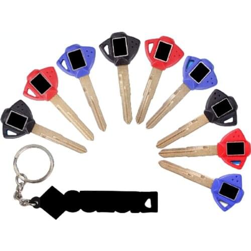 For Suzuki Black / Red / Blue Motorcycle Blank Key Uncut Blade GSR GSXR 600 750 1000 GZ250 Hayabusa GSX1300R Katana 600 DR650SE