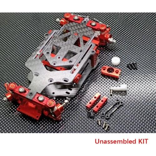 HGM Toys Carbon Fiber Chassis Adjustable 86~114mm WB For 1/28 KYOSHO 1/24 TAMIYA Drift Racing RC Car Remote Control Gift TH19510