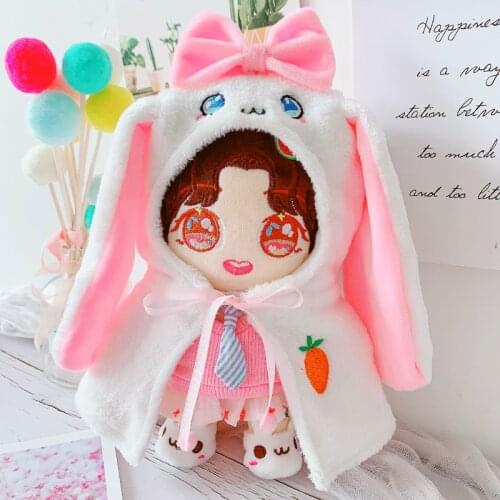 Doll Clothes cape Vest skirt shoes for 20cm Idol Dolls Accessories Plush Dolls Clothing Stuffed Toys Gift Korea Kpop EXO Dolls