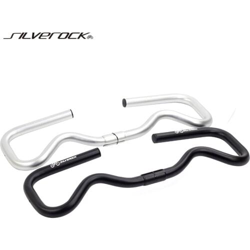 SILVEROCK Mini P Type Handlebar P Bar for Brompton 3Sixty Folding Bike fit S M P Type Stem Headpost No Ground Design Accessories