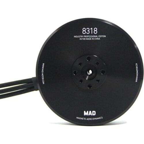 MAD 8318 IPE black version multirotor copter quadcopter 48V brushless dc motor with 27-32 inch prop