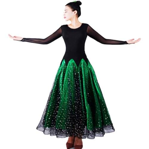 New ballroom dance skirt modern dance skirt ballroom dance skirt dance skirt big swing skirt dress collective costumes