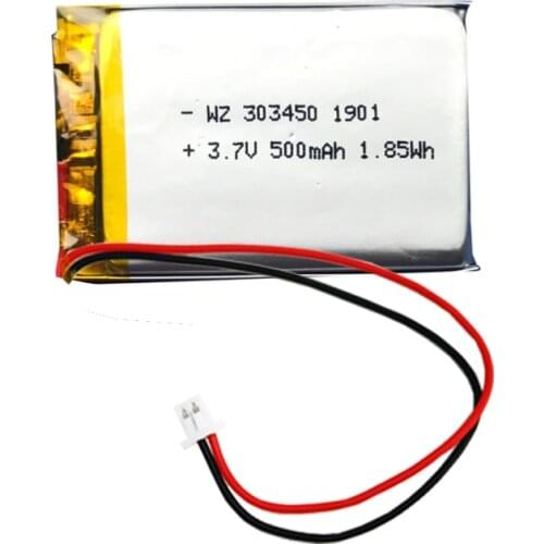 Factory direct sales 303450 (500MAH) 3.7V high quality small speaker navigator digital navigator lithium battery