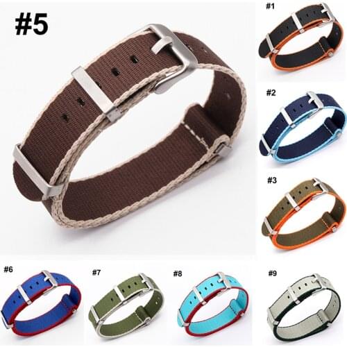 New Nylon Strap 22mm Nylon Watch Band Replacement Strap Watchbands Woven Fabric Bands for Military Watch