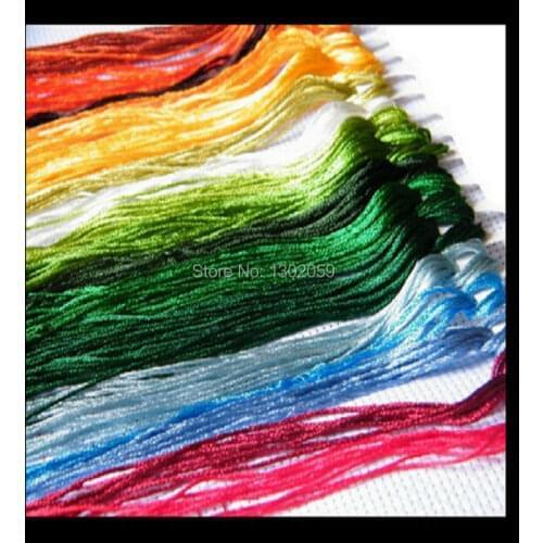 Total 50 pieces Silk Thread Floss / Embroidery Cross Stitch Silk Thread Floss // You Can Choose Any Colors And Quantity