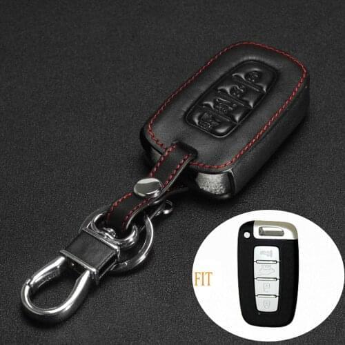 Kutery 10pcs 4 Buttons Remote Car Key Cover Case Leather Protect Shell For Hyundai Equus Elantra Veloster Sonata Fit Kia K2 K5