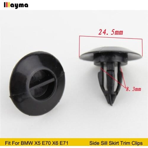 20pcs High quality Plastics Auto car clip For BMW X5 E70 X6 E71 Side Sill Skirt Trim Clips
