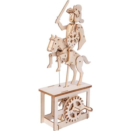 3D Wooden Puzzle Games Knight Pegasus Model DIY Assembly Model Kits Toys Romantic handmade gifts For Children Kids Aldult Jigsaw