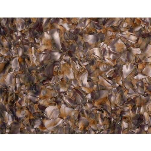 Acrylic/PMMA Pearlescent Mineral Crystal Sheets 3.0mm for Jewelries, Crafts, Art Works, Decoration - Bronze (DH09)