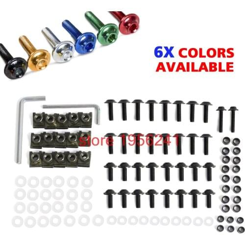 Aluminum Motorcycle Fairing Bolt Bolts Kit Fastener Clips Screw For Yamaha YZFR1 YZF-R1 2002 2003 YZF R1 NEW