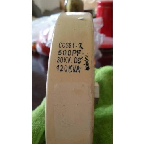 CCG81-7 500PF 30KV.DC 120KVA high frequency high frequency high voltage high power ceramic ceramic dielectric capacitor