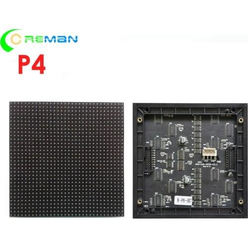 Coreman Aliexpress p4 led module 32x32 indoor , rgb full color led matrix 32x32 p4 128mm x 128mm mini led panel led sign module