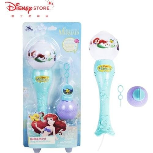 Disney kids cute Mermaid Mickey Cartoon Bubbles blower Action boys girls Toy Figures Party wedding decoration action figure