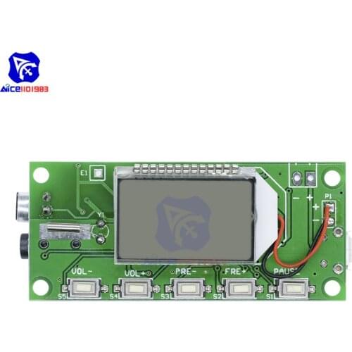 Diymore 87-108MHz DSP & PLL Digital Wireless Microphone Stereo Audio FM Receiver Module 3.5mm Aduio Jack Micro USB Interface