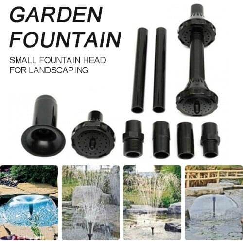 8pcs Fountain Pump Nozzles For Landscape Design With Extension Tubes Four Different Nozzles Adapters Pump Heads Set